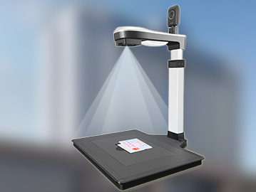 What file sizes can be captured by the A4-sized document scanner?